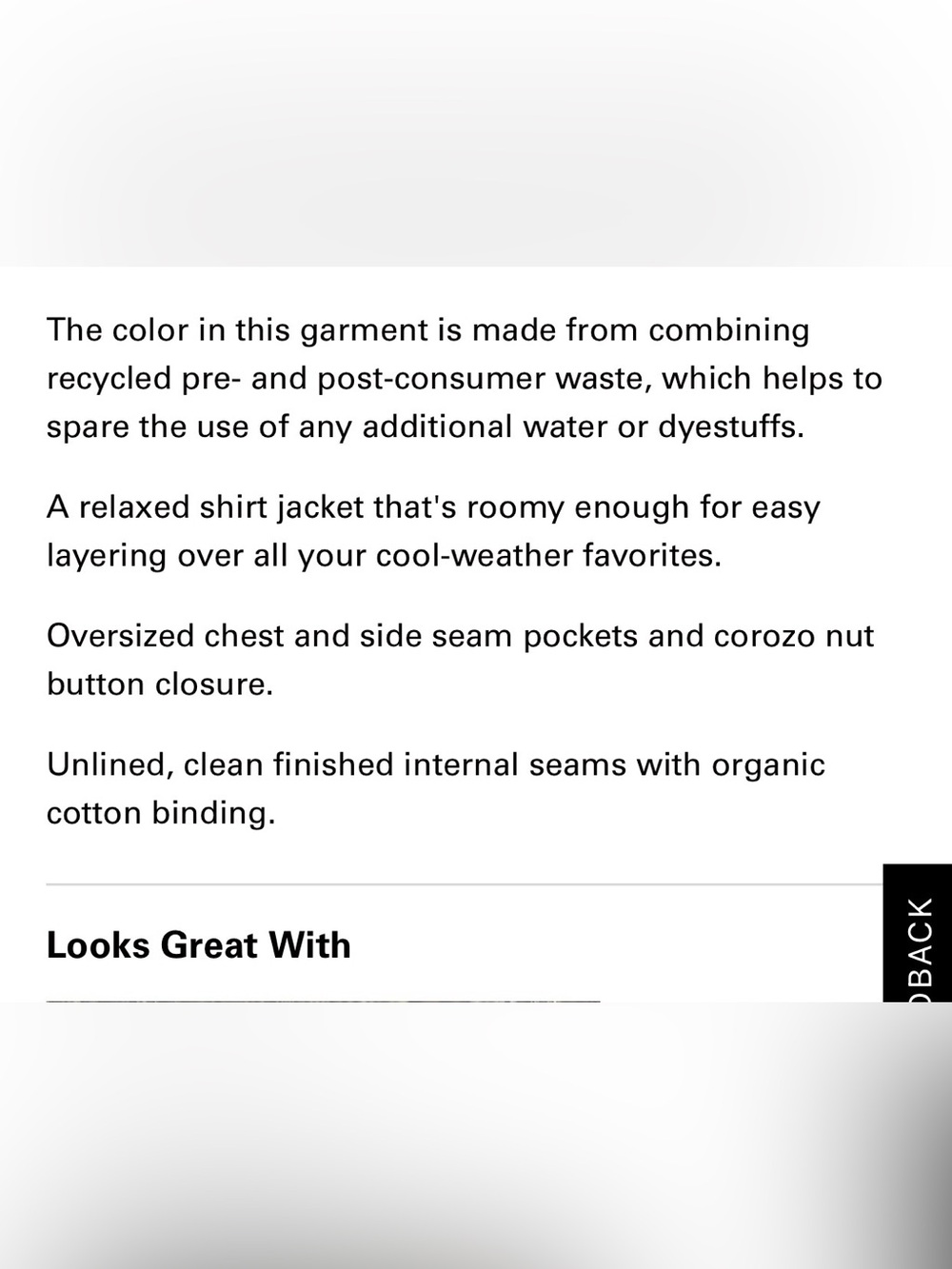 Outerknown Woolaroo Shirt Jacket XL 100% recycled wool - Picture 9 of 16